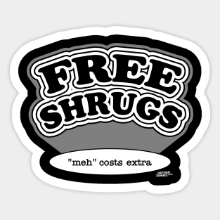 Free Shrugs (1) Sticker